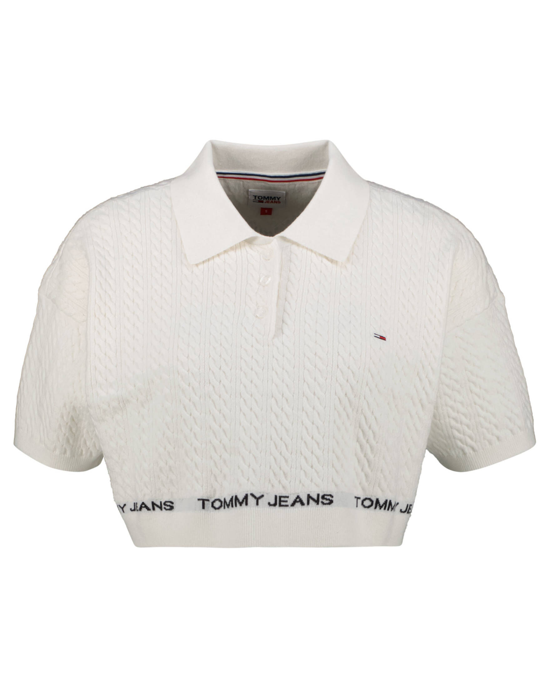 Tommy Jeans| Damen Pullover in Poloshirt-Schnitt