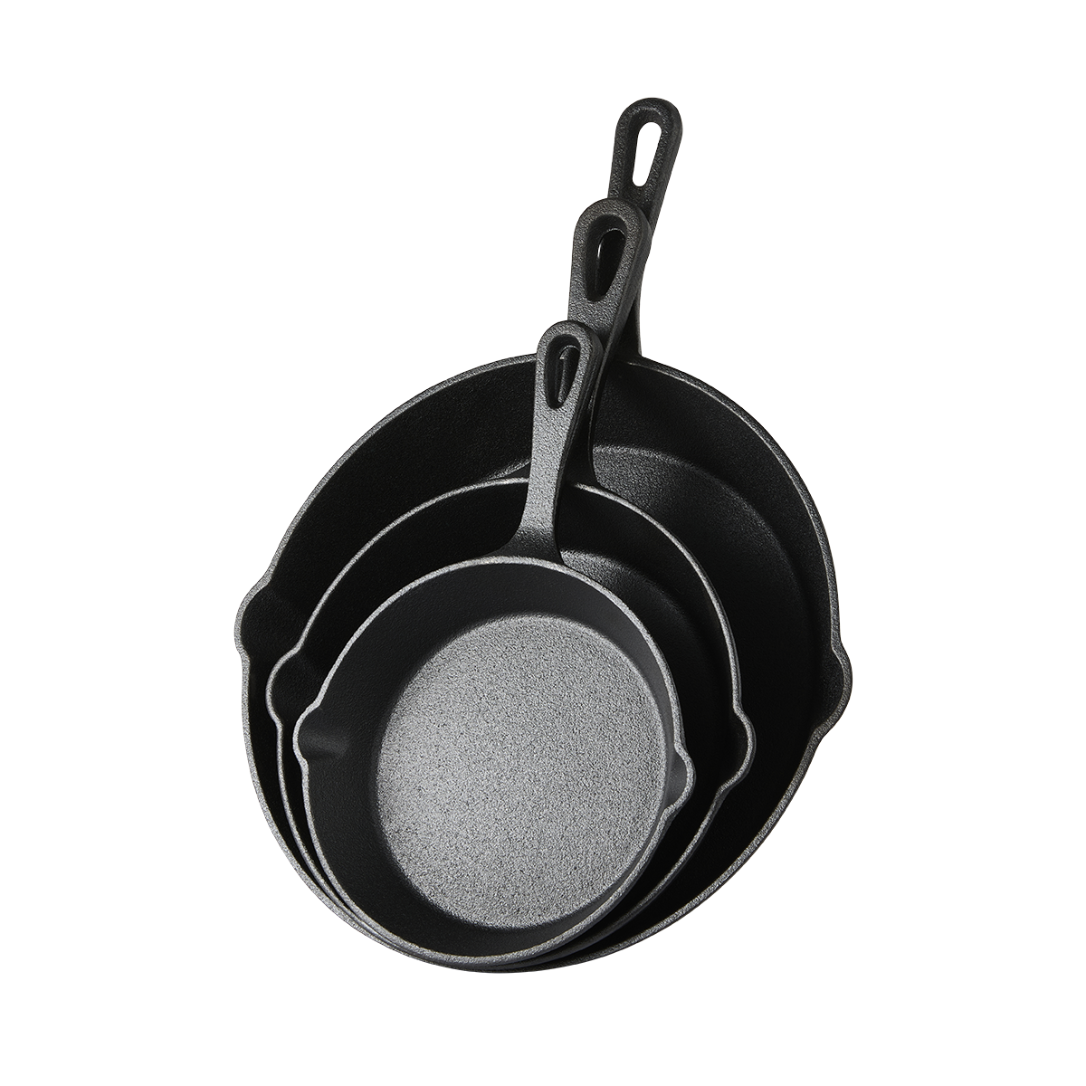 Byron gietijzeren skillets - 3 stuks
