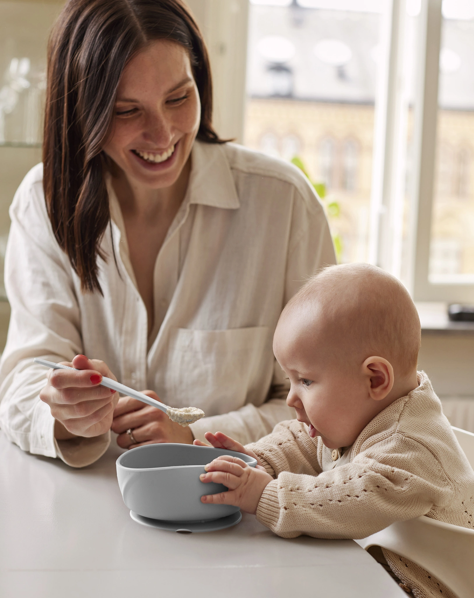 Silikon-Schüssel EVERYDAY BABY - EAT & LEARN mit Saugfuß