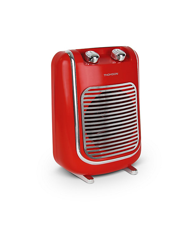 Chauffage d'appoint soufflant Thomson Fifty rouge 2000W
