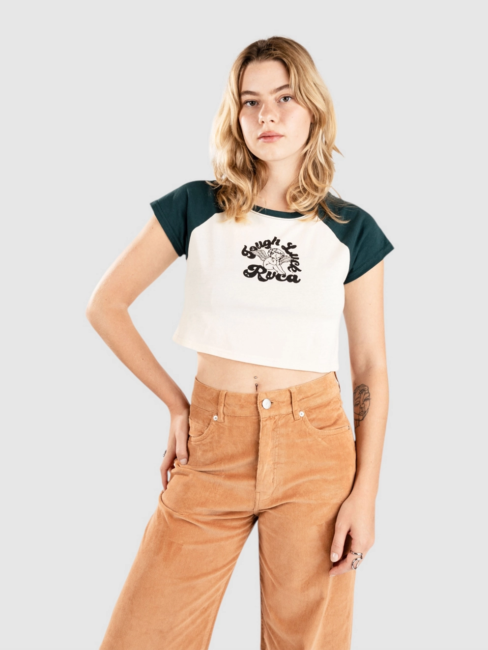 RVCA Raglan Half Baby T-Shirt ponderosa pine