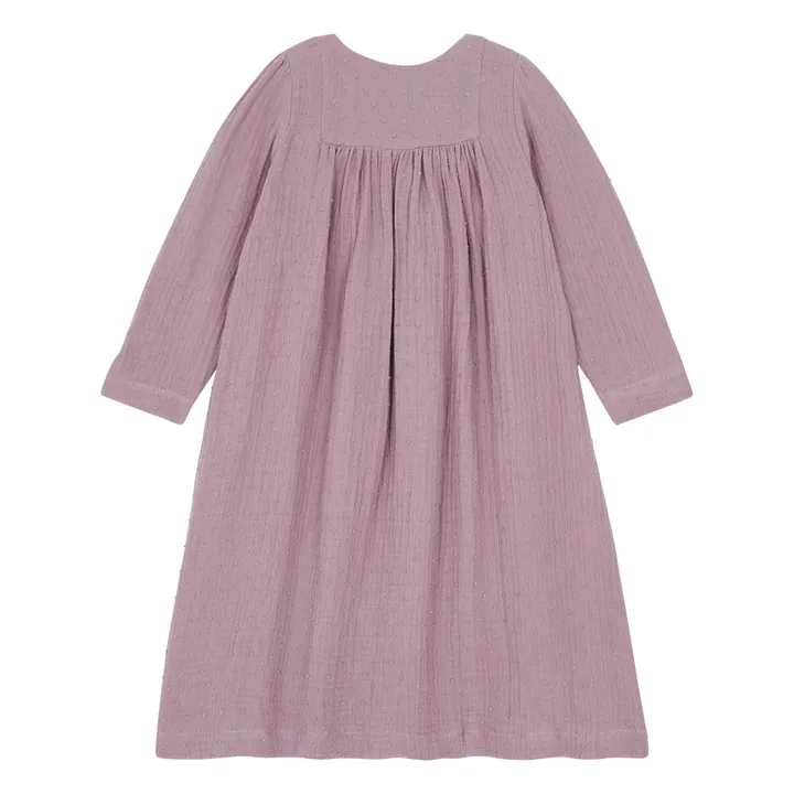 Risu Risu Robe de Nuit Plumetis Bio Tosca | Pourpre