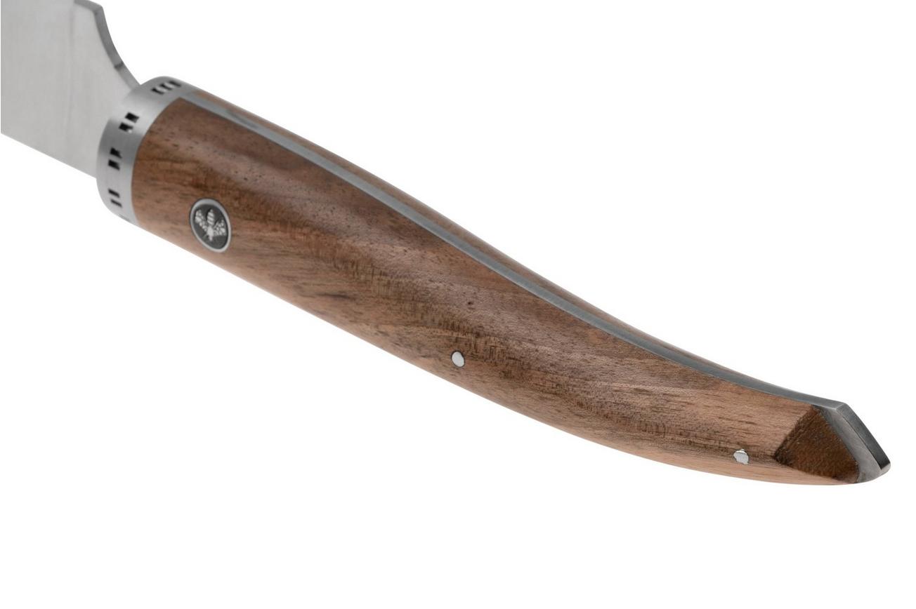Laguiole en Aubrac Gourmet PGO25NOI walnoothout broodmes, 25 cm