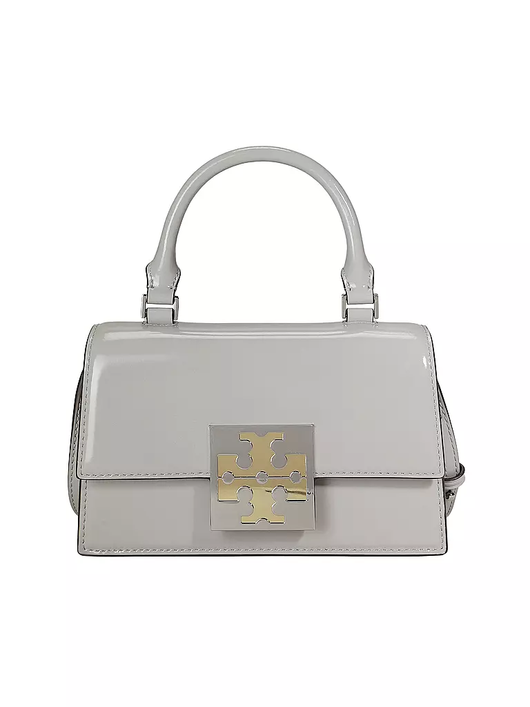 TORY BURCH Ledertasche - Mini Bag SPAZZOLATO grau