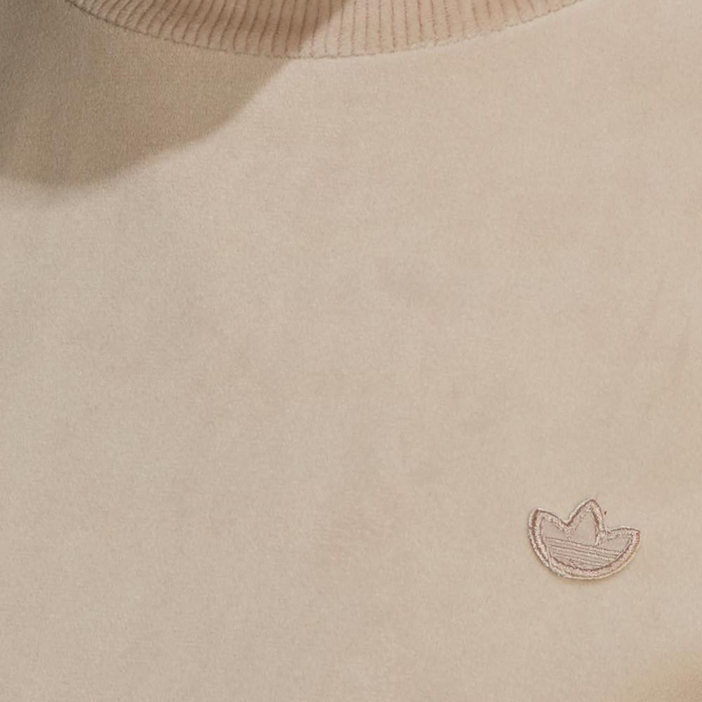 Adidas T-shirt Velours Beige Femme Adidas H22833