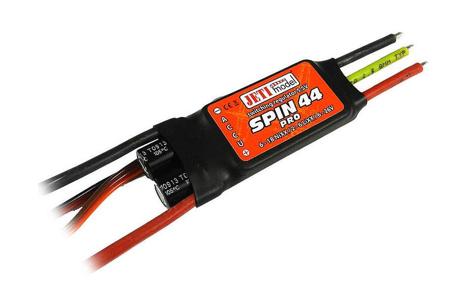 Brushless Regler SPIN 44 Pro 44A, 2-6S, S-BECVielseitiger ESC für Flugmodelle