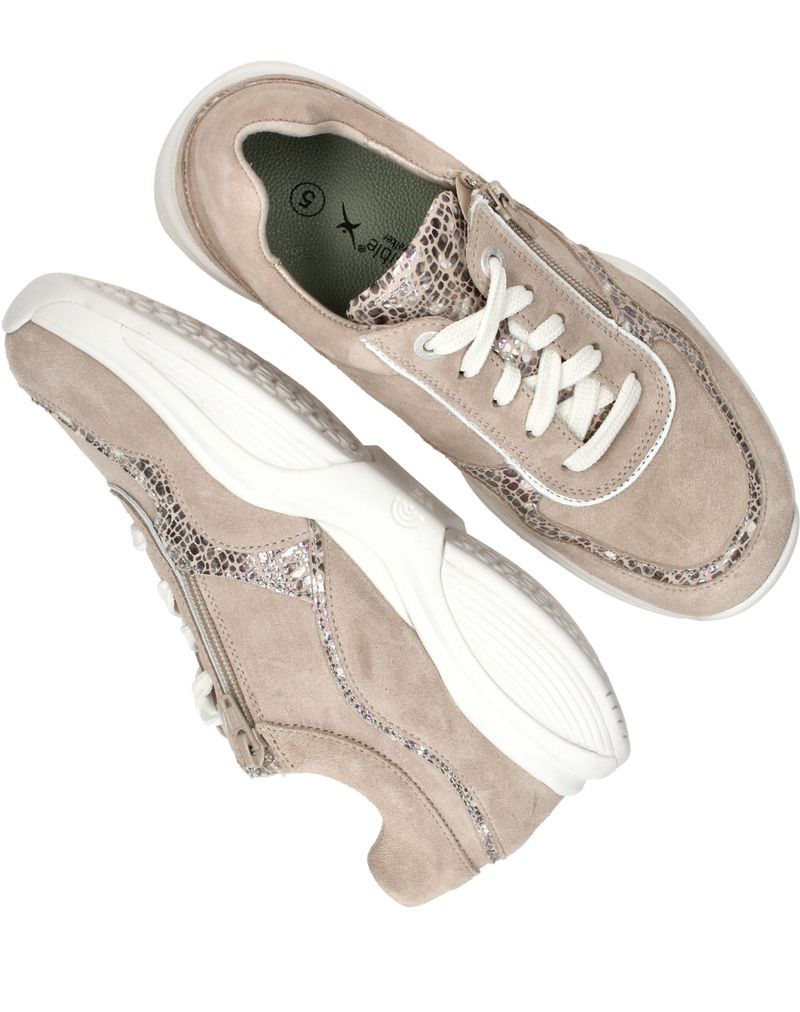 Xsensible SWX11 Stretchwalker Sneakers Beige Dames