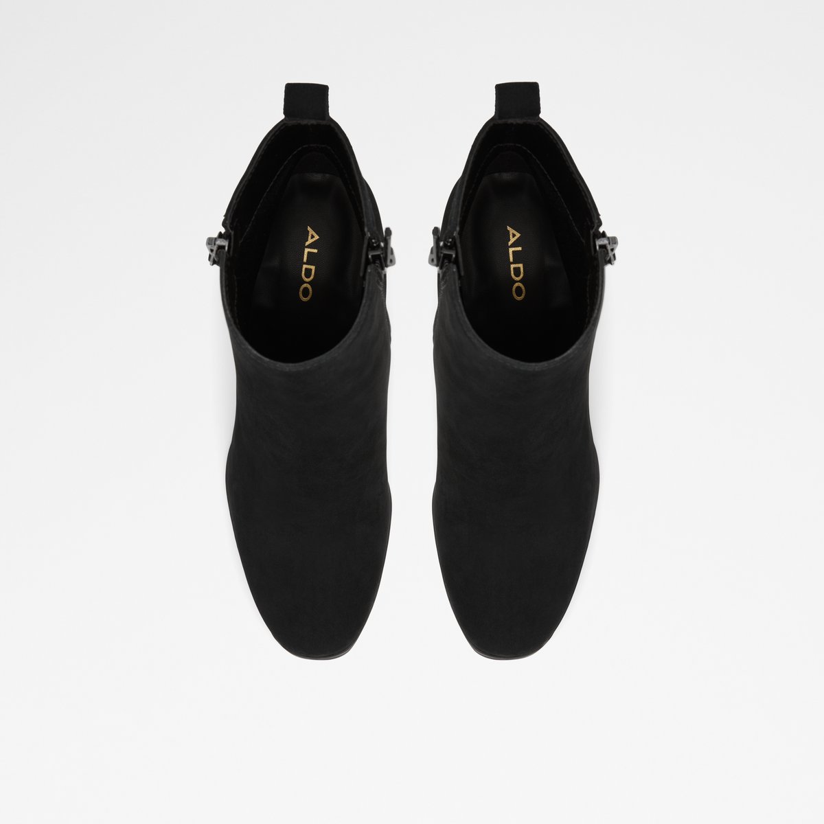 Noemieflex Black Leather Nubuck Women Ankle boots