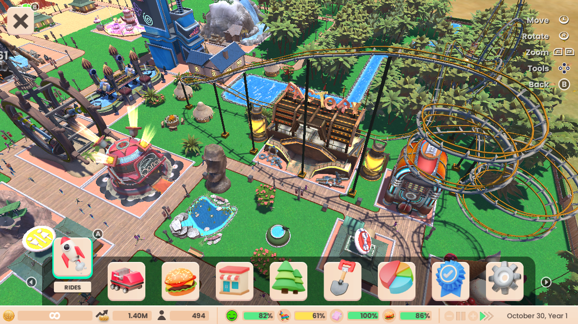 RollerCoaster Tycoon (Adventures Deluxe)- Nintendo Switch