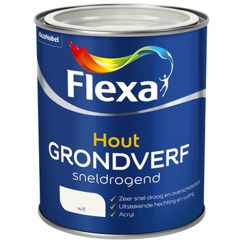 Flexa grondverf sneldrogend wit 750 ml