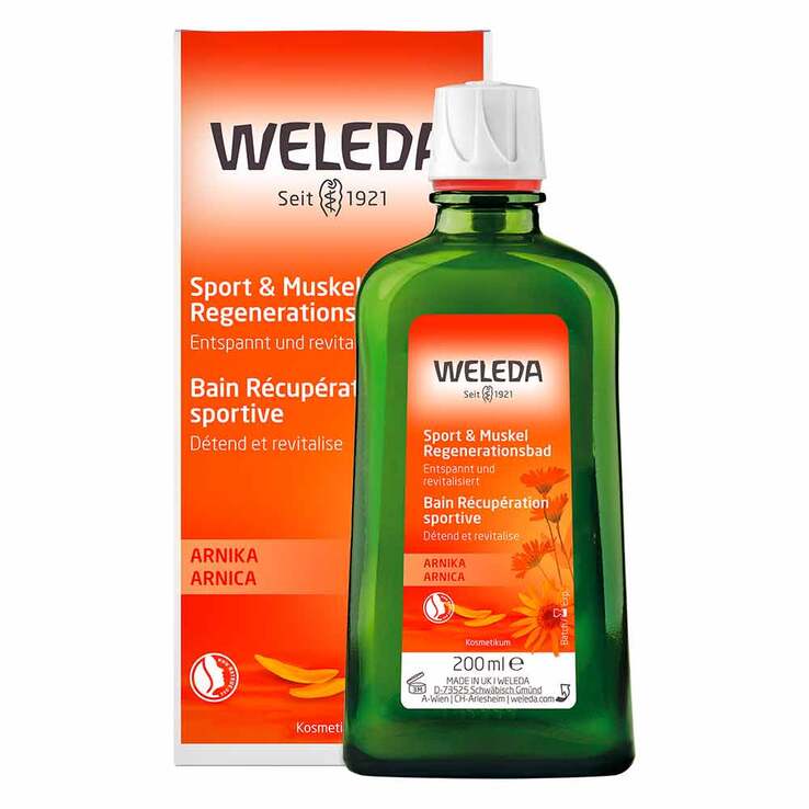 Weleda Sport und Muskel Regenerationsbad Arnika, 200 ml