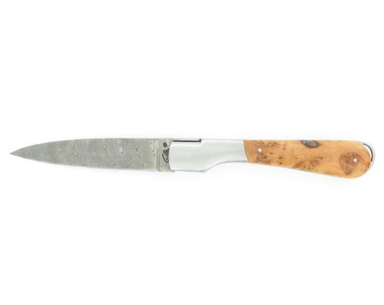 Sperone Genévrier - Damas Couteau de Poche - Sperone par Fontenille Pataud