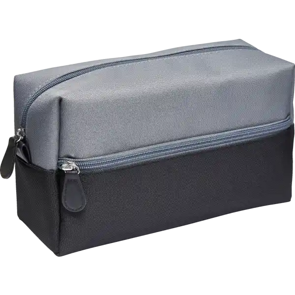 Herren Kulturtasche schwarz / grau