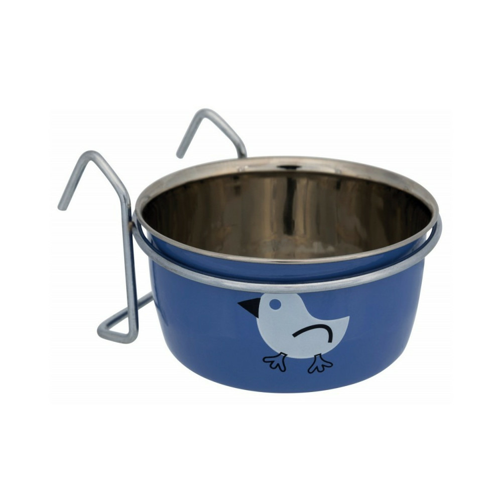 Mangeoire acier inoxydable avec support 350 ml ø10 cm
