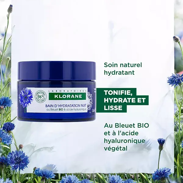Banho de Hidratação Noturna Klorane Centáurea 50ml