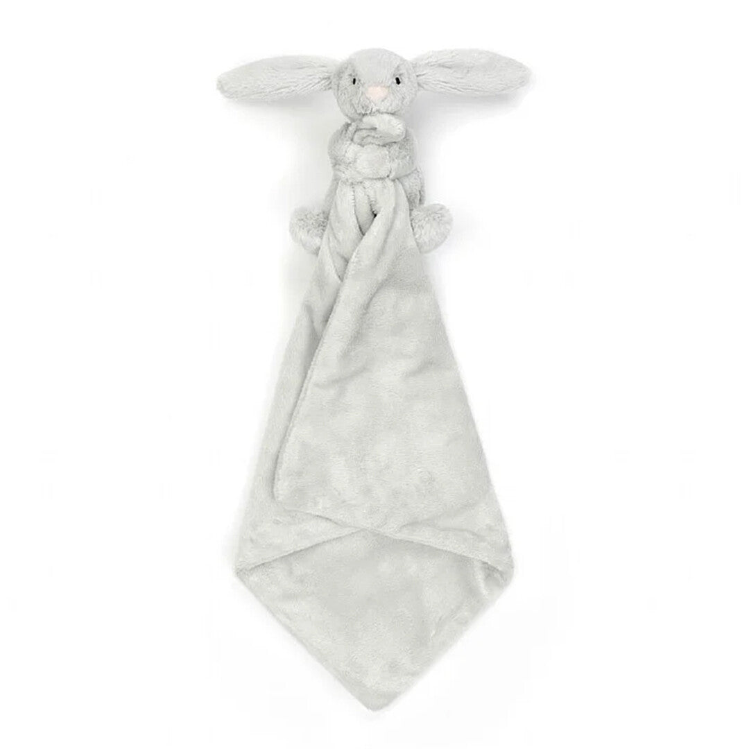 Jellycat knuffeldoek bashful silver konijn - 34 cm