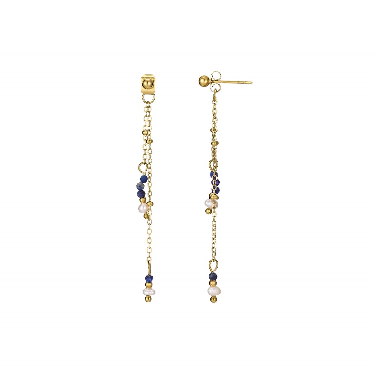 Boucles Nata pierres et nacre