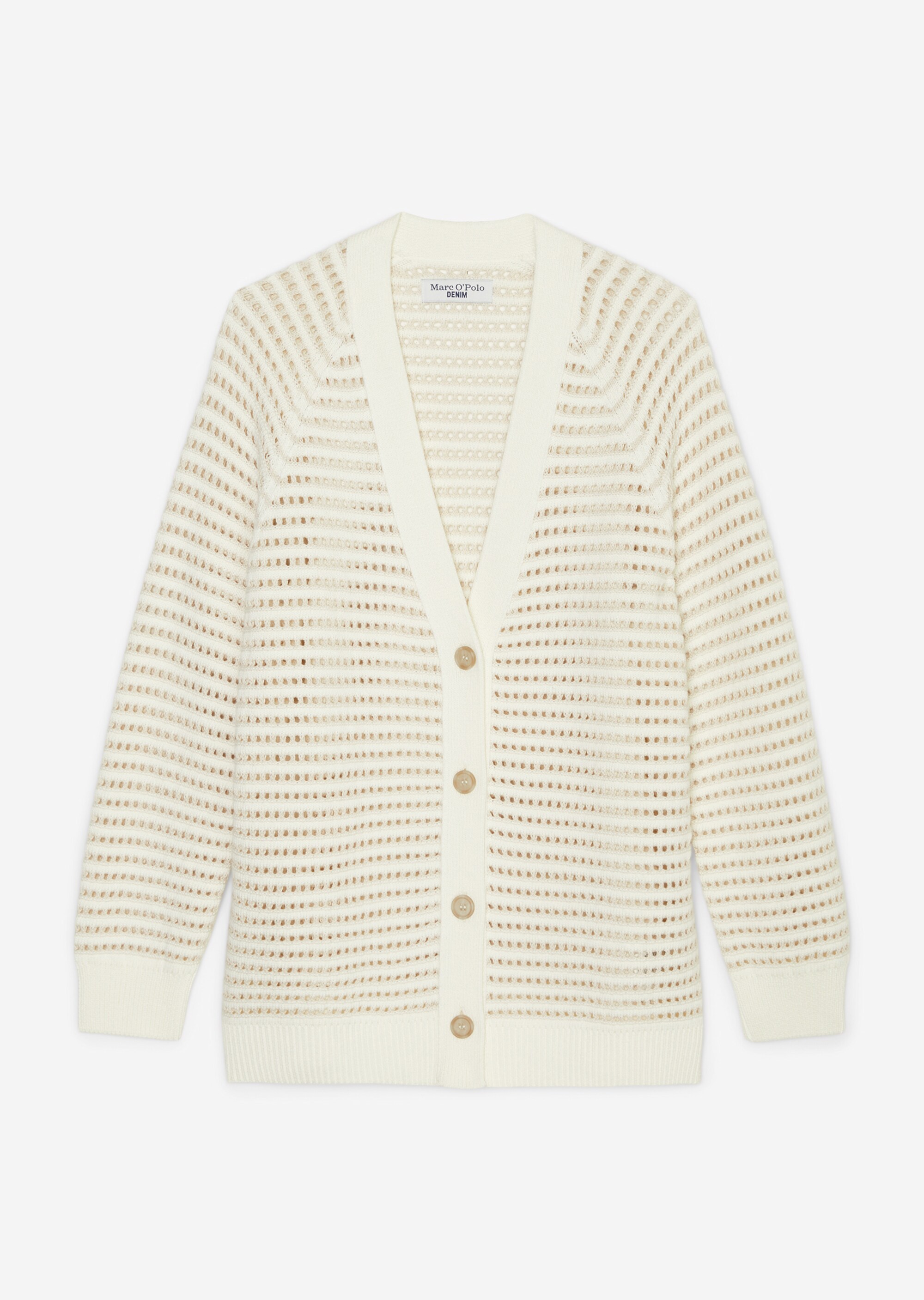 DfC V-Neck-Cardigan relaxedmit Ajour-Muster