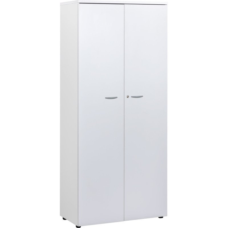 Armoire haute portes battantes H 200 x L 90 x P 45 cm Squadra