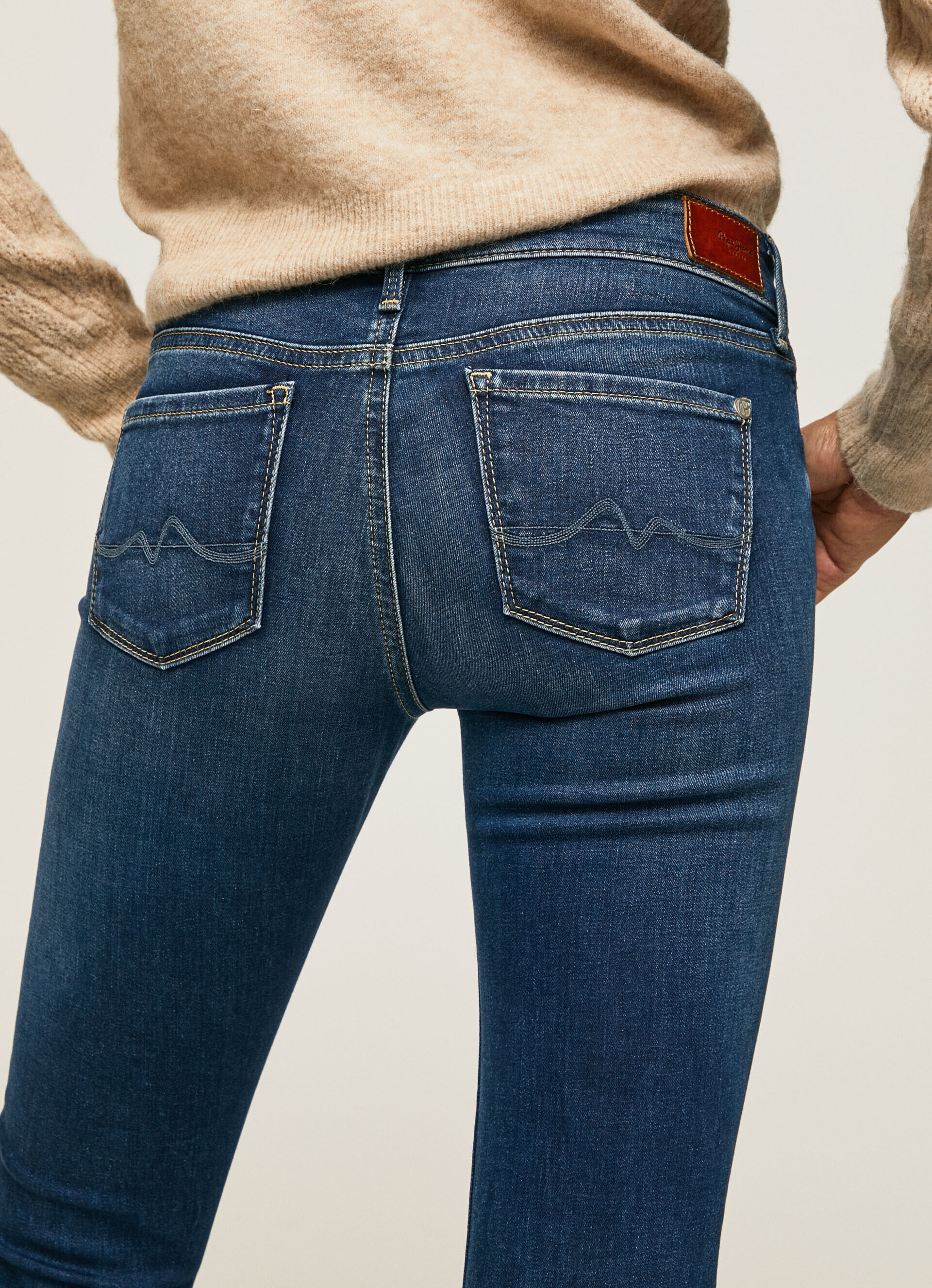 Calça jeans skinny de cintura média SOHO FIT - jeans