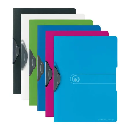 Herlitz Express Clip Hefter PP A4 opak schwarz 30 Blatt