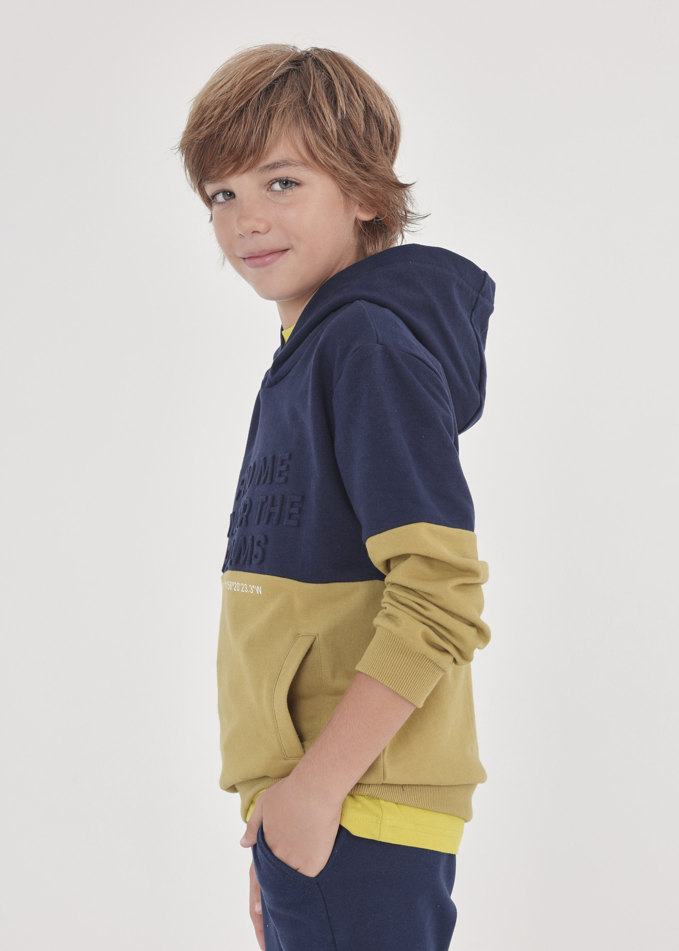 Moletom de algodão infantil