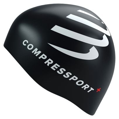 Bonnet de Bain Compressport Noir / Blanc