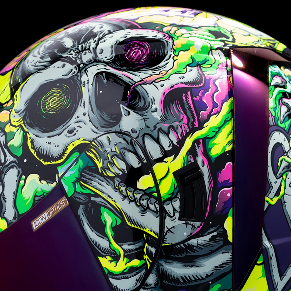 Icon - Casque Airform Hippie Dippy™ Vert / Violet