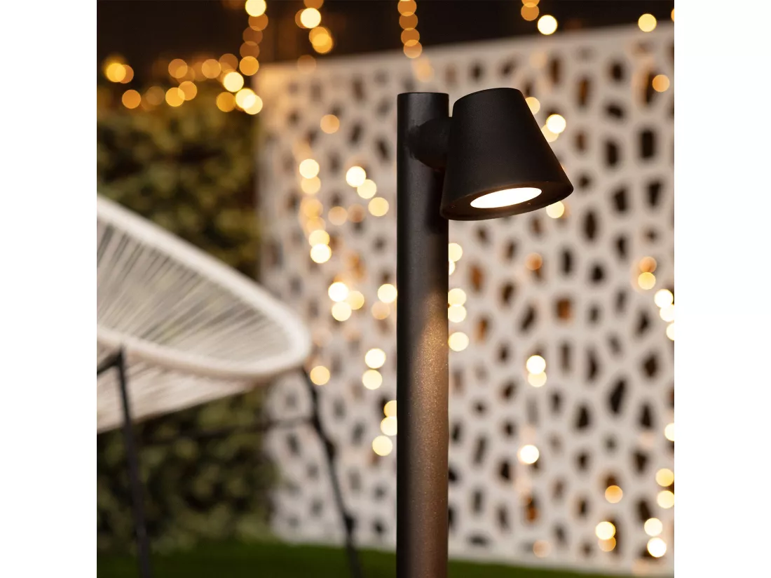 Balise LED Extérieure 7W en Saillie sur Pied 60cm Oroco 3000K Blanc chaud