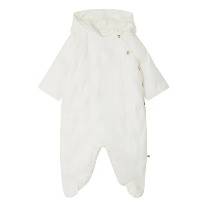 Bonpoint Pilotes à Pieds Coton Bio Cerises Caramelo | Ecru