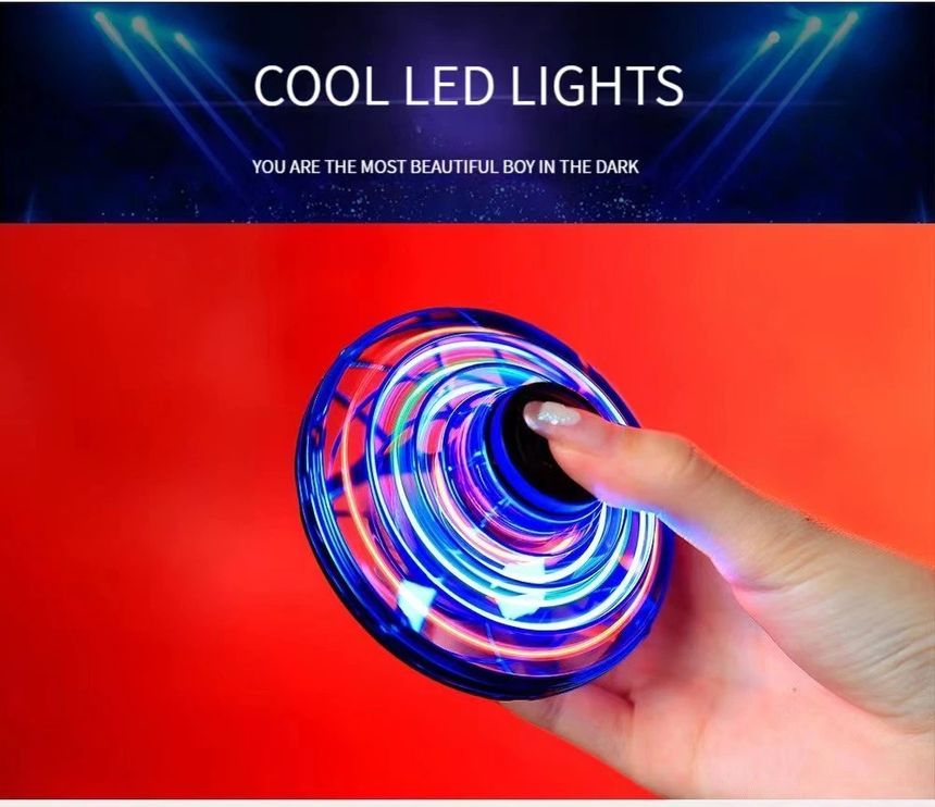 HOMTEC - USB oplaadbare UFO vliegende spinner speelgoed