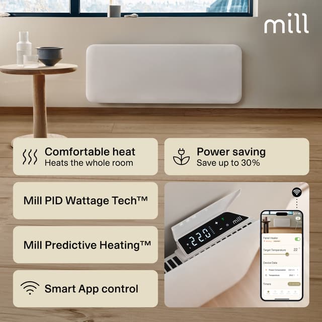 Mill Invisible Wi-Fi Gen4 panelradiator PA2000WIFI4 (hvid)
