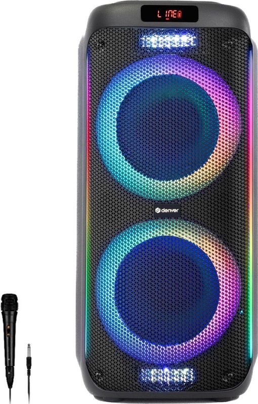 Denver - TSP456 - Bluetooth Party Speaker - Zwart - 600W