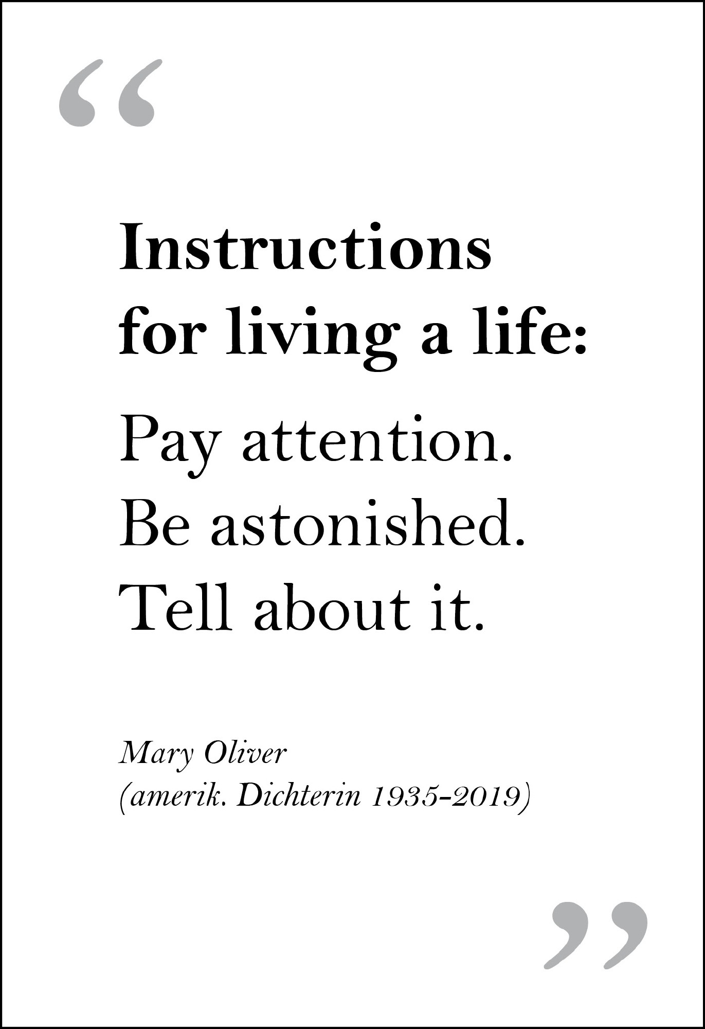 Postkarte 'Instructions for living a life' günstig bestellen