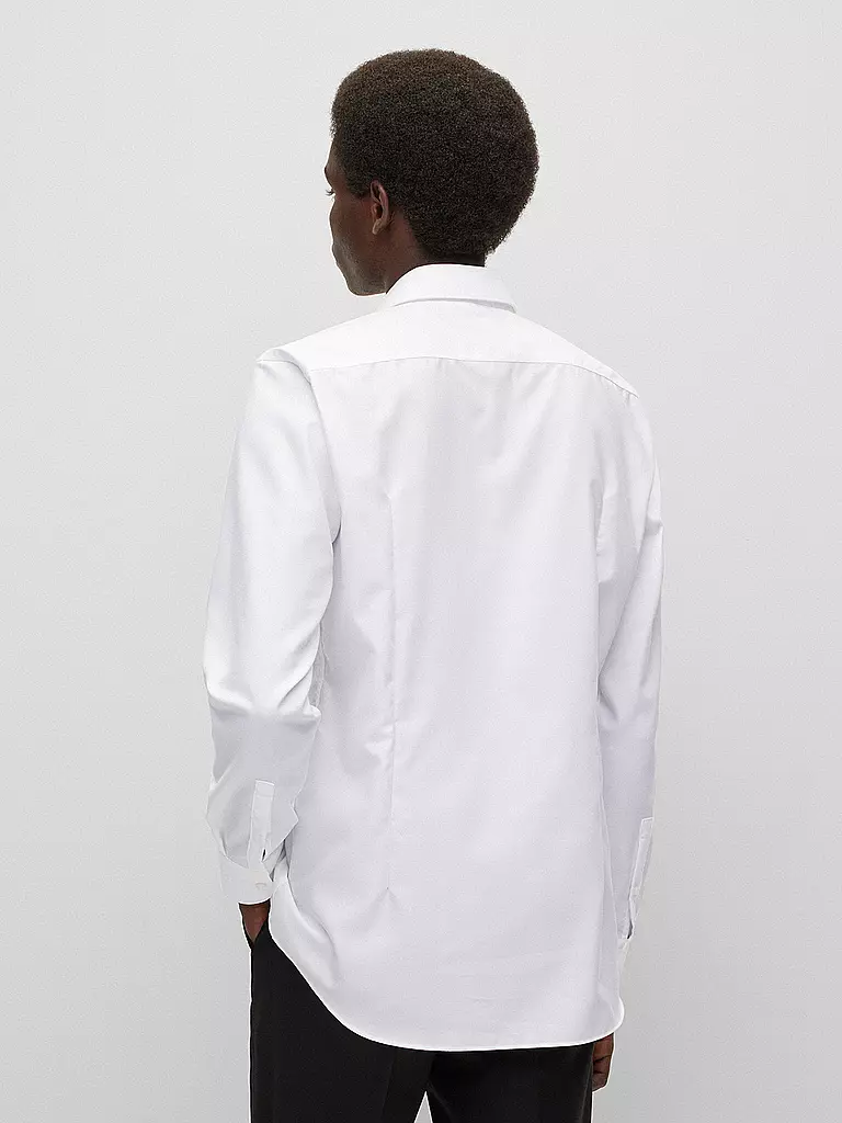 BOSS Hemd Slim Fit HANK weiss