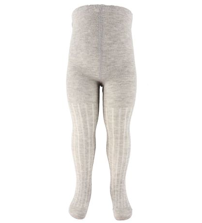 Minymo trømpebukser - Uld - Rib - 2-Pak - Grey Melange