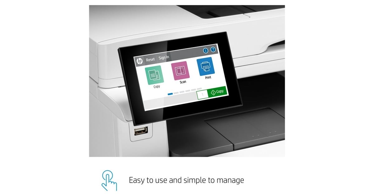 HPColor LaserJet Enterprise MFP M480f all-in-one kleurenlaserprinter met faxfunctie  (Grijs/zwart, Printen, kopiëren, scannen, faxen, USB)