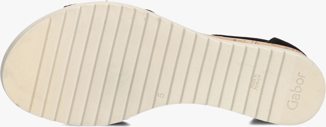 zwarte gabor sandalen met hak 780