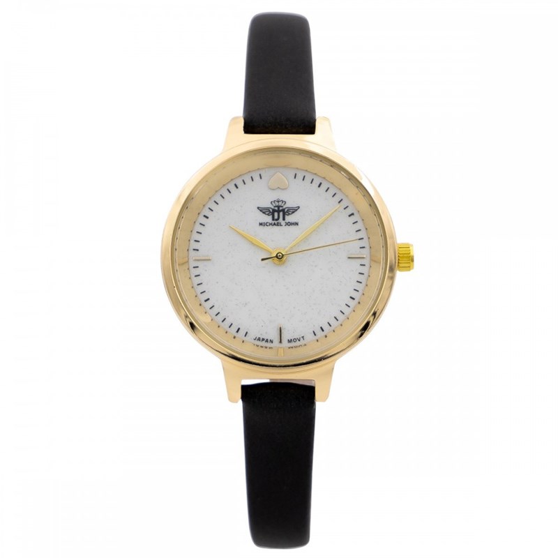 Montre Femme M. JOHN bracelet Cuir Noir