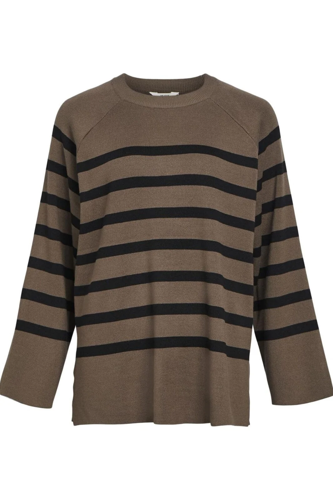 Object Objester Ls Knit Top 4535349 morel black 1