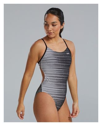 Maillot de bain Tyr Durafast Elite Speedwarp Cutoutfit Gris Femme