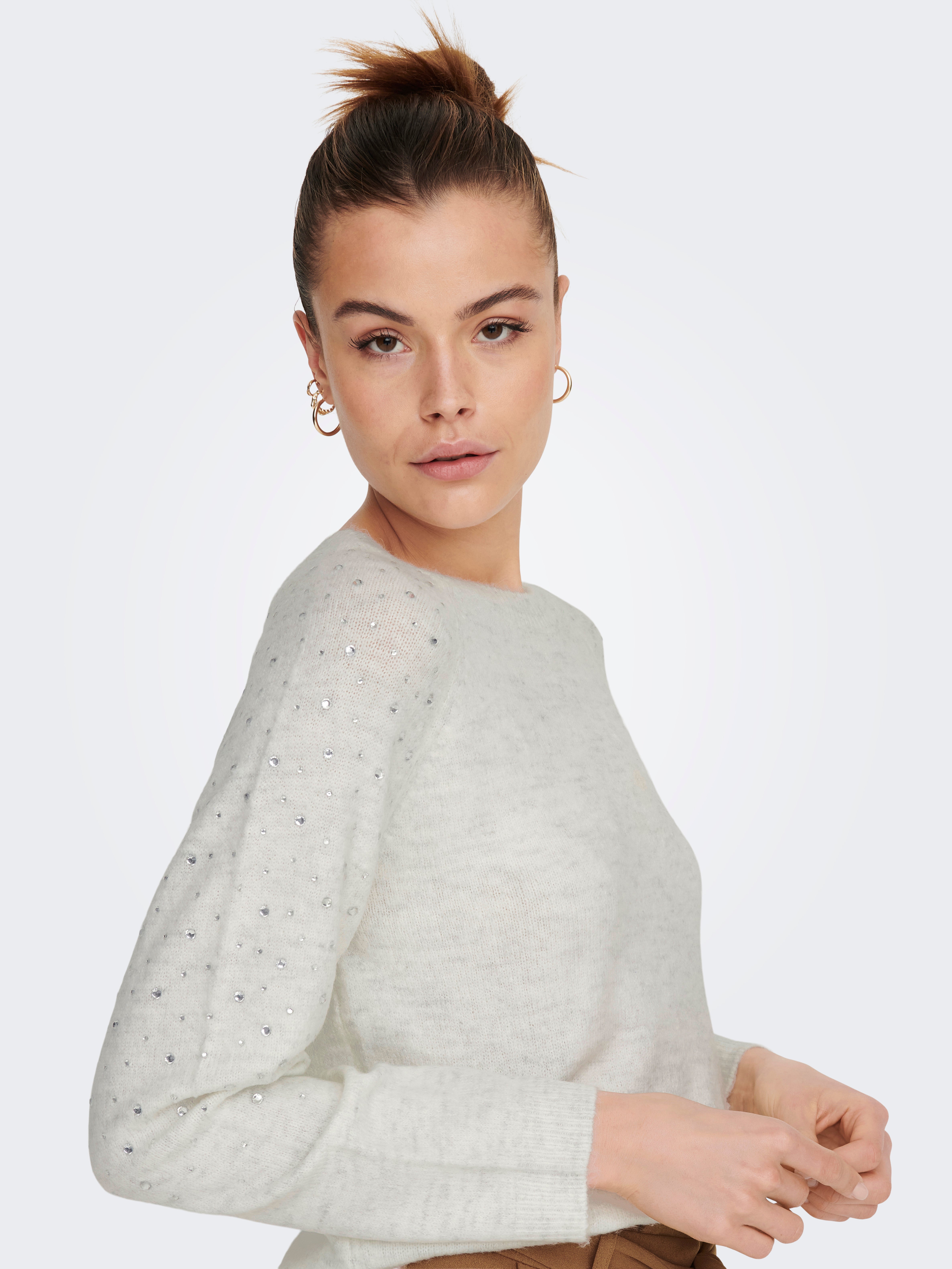 JDYMIRELLA Strickpullover Cloud Dancer