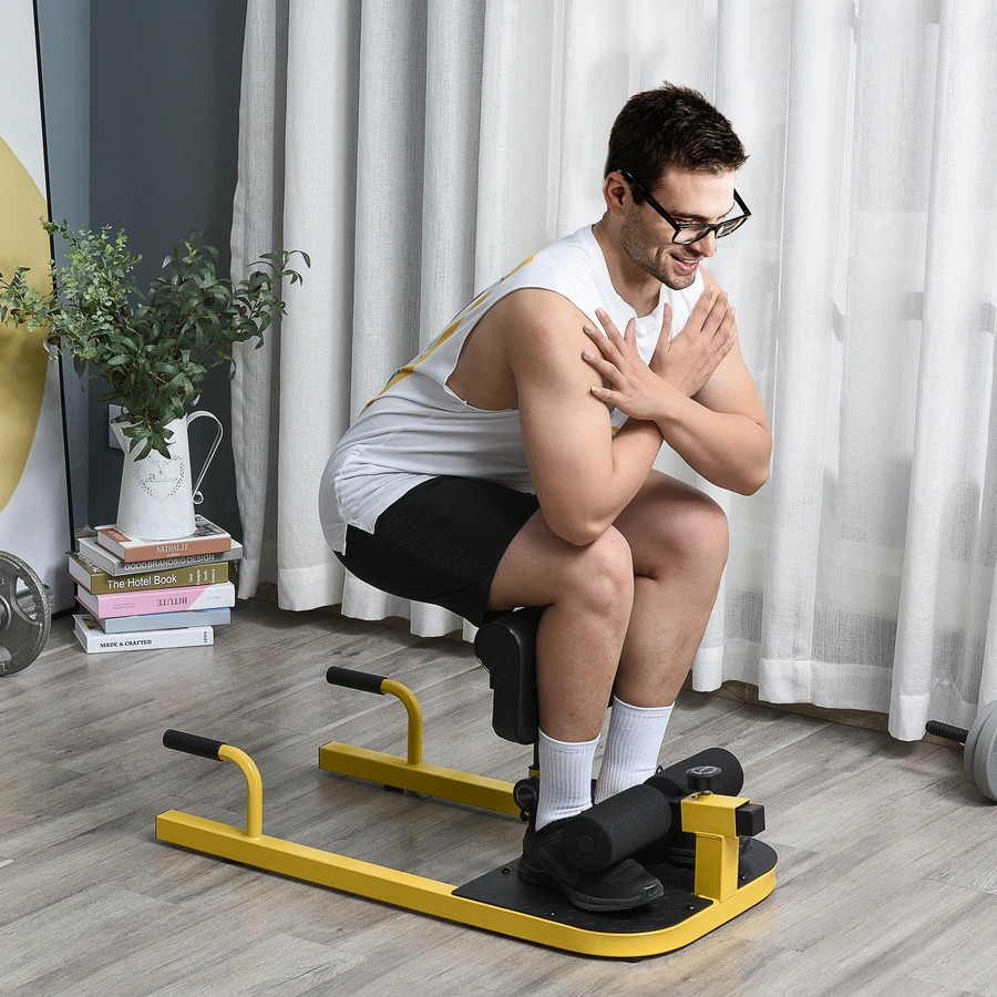 HOMCOM 3-in-1 Trainingsgerät gelb