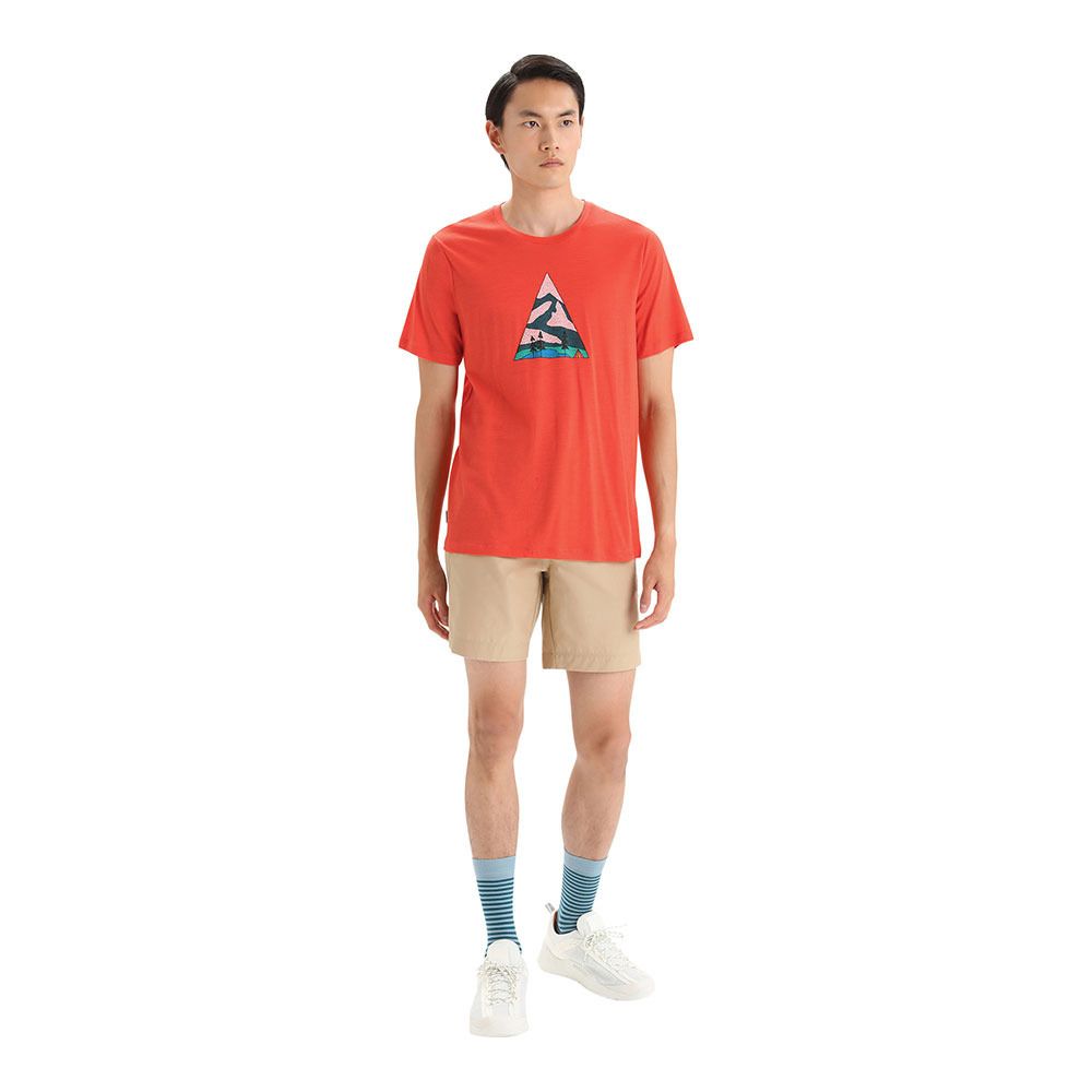 Icebreaker TECH LITE II - Tee-shirt Homme vibrant earth
