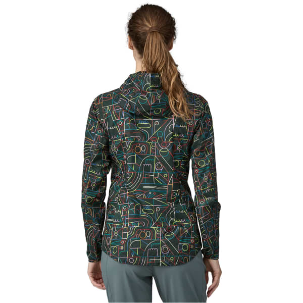 Veste trail PATAGONIA W'S HOUDINI JKT LOSE YOURSELF OUTLINE: NOUVEAU GREEN
