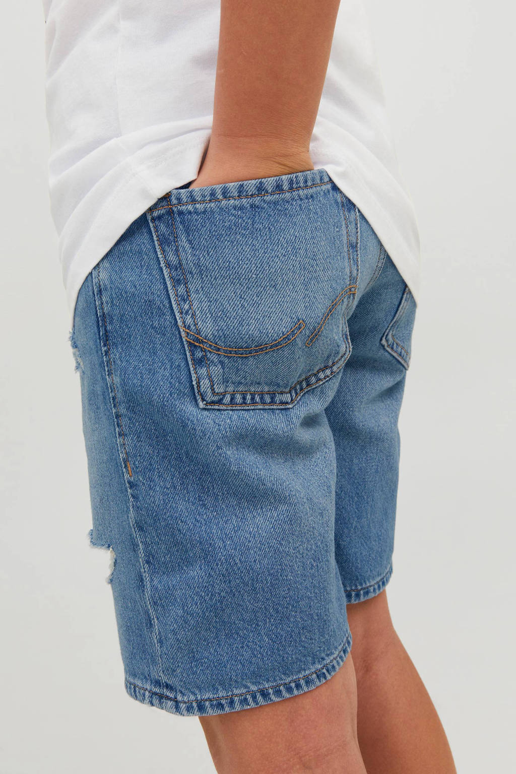 JACK & JONES short JJICHRIS blue denim