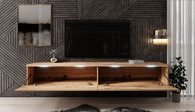 Meubella - TV-Meubel Dixon - Eiken - 180 cm