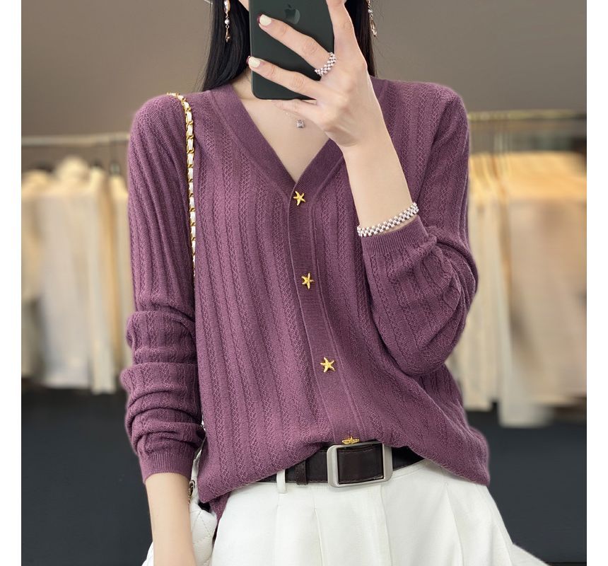 Keiko Girl - V-hals effen geribbeld vest