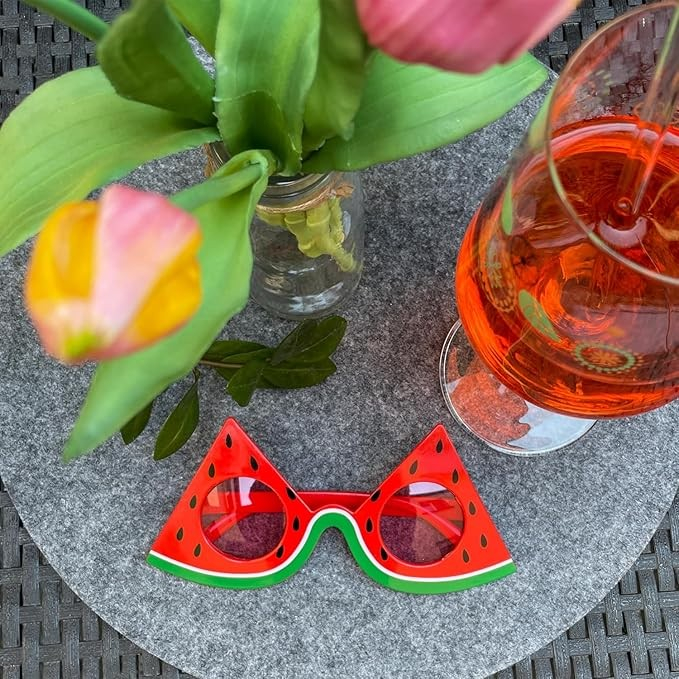 Photo Booth Sommer Brille Fotorequisite Party Sonnenbrille Verkleidungs Accessoire für lustige Bilder - Wassermelone
