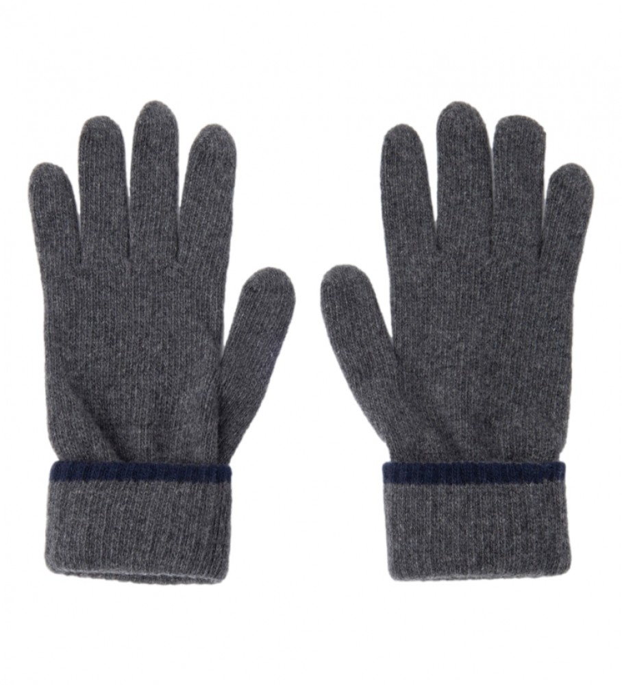 Luvas Hackett de Caxemira Cinza